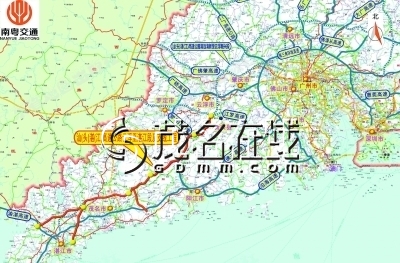 构建综合交通体系 缓解粤西交通压力 广东省高速公路网分布不