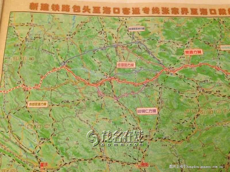 包海高铁论证会发布玉林至湛江段线路图,直接避开茂名