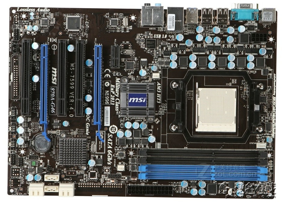 平出99新微星(msi)870a-g46主板 (amd870/sb850/socketam3)主板