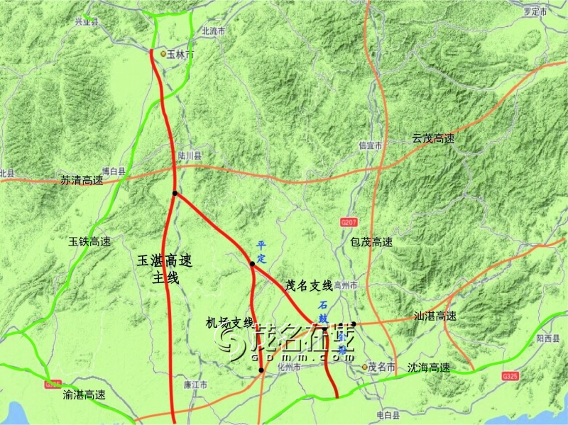 再議茂名環城高速快速路利用已有規劃謀劃環城高速快速路網