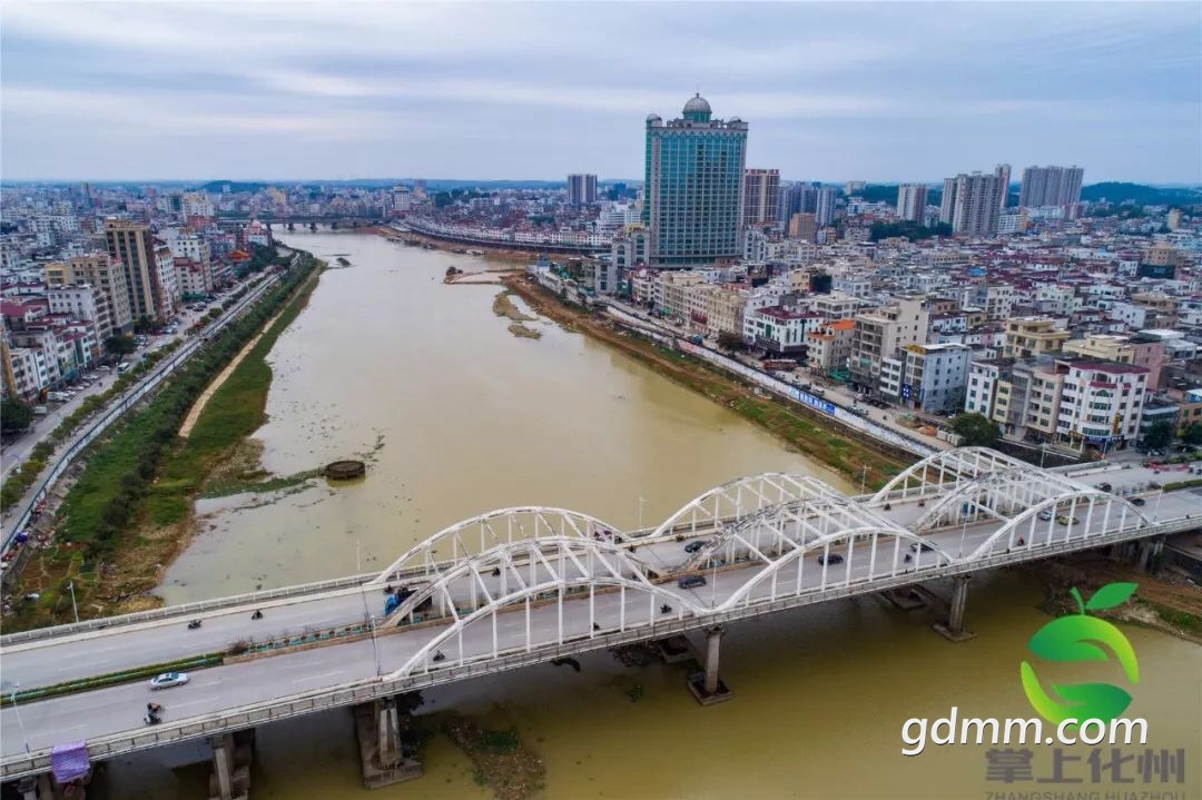 航拍鉴江音乐喷泉施工现场,化州又一地标即将美丽绽放