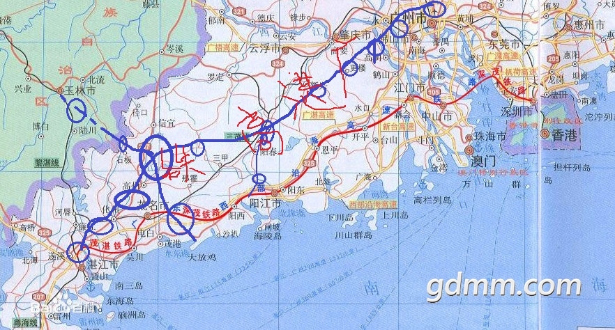 廣湛高鐵350走陽春陽江?湛江茂名段基本不用修了!