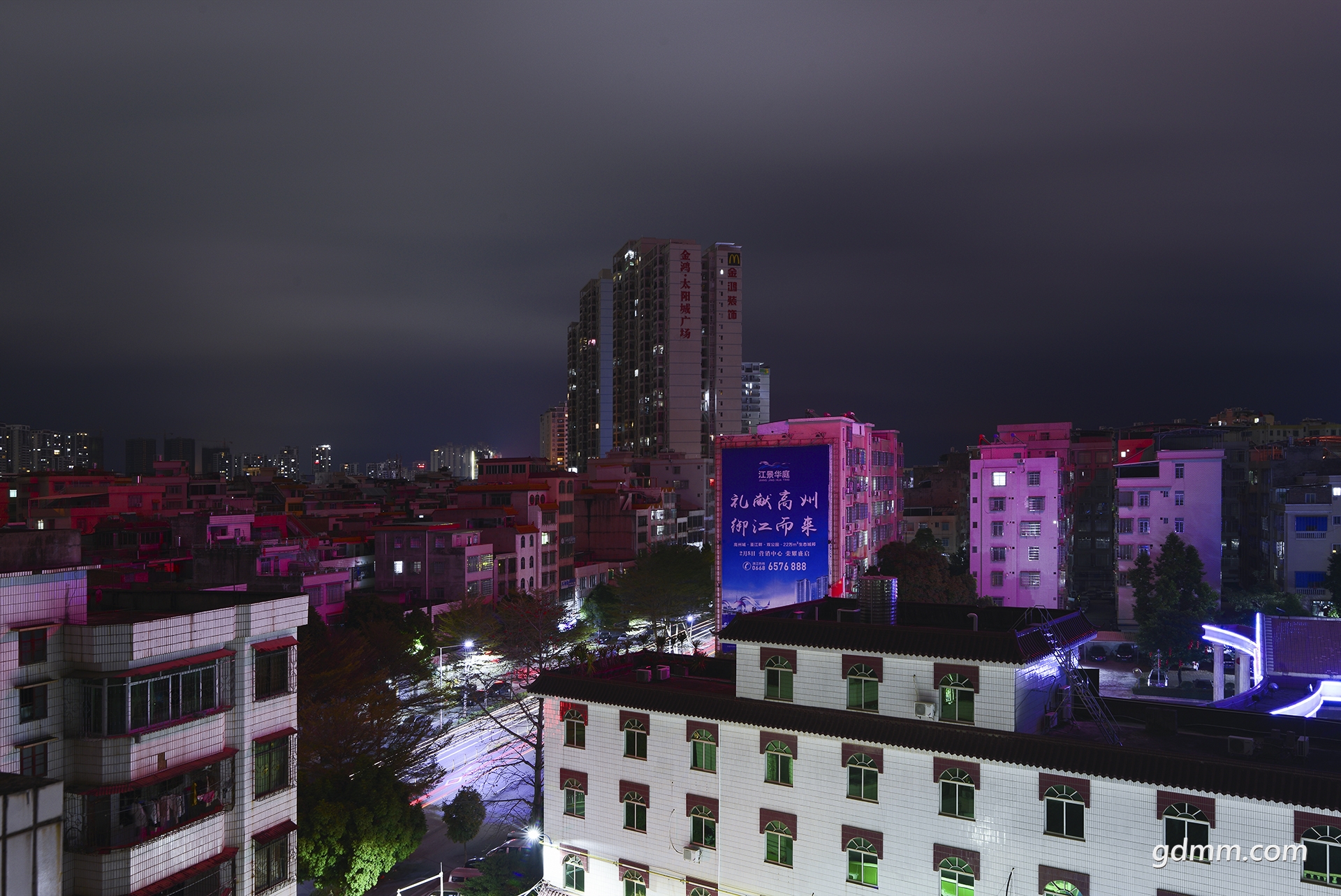 夜幕下的高州城多角度随拍
