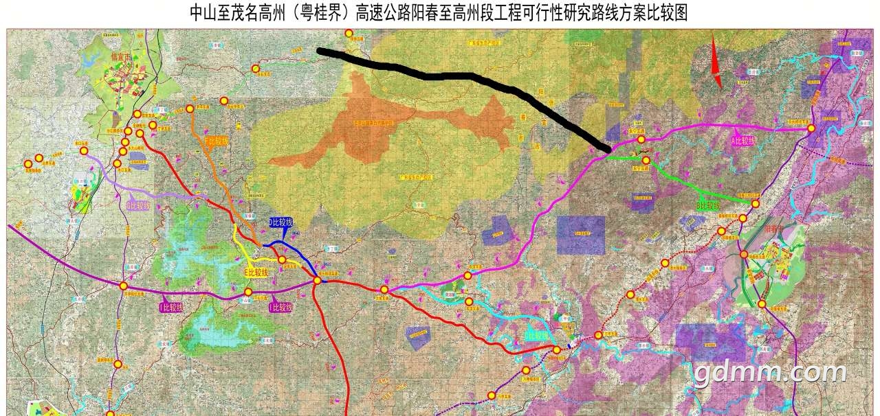 南珠高速线路图图片