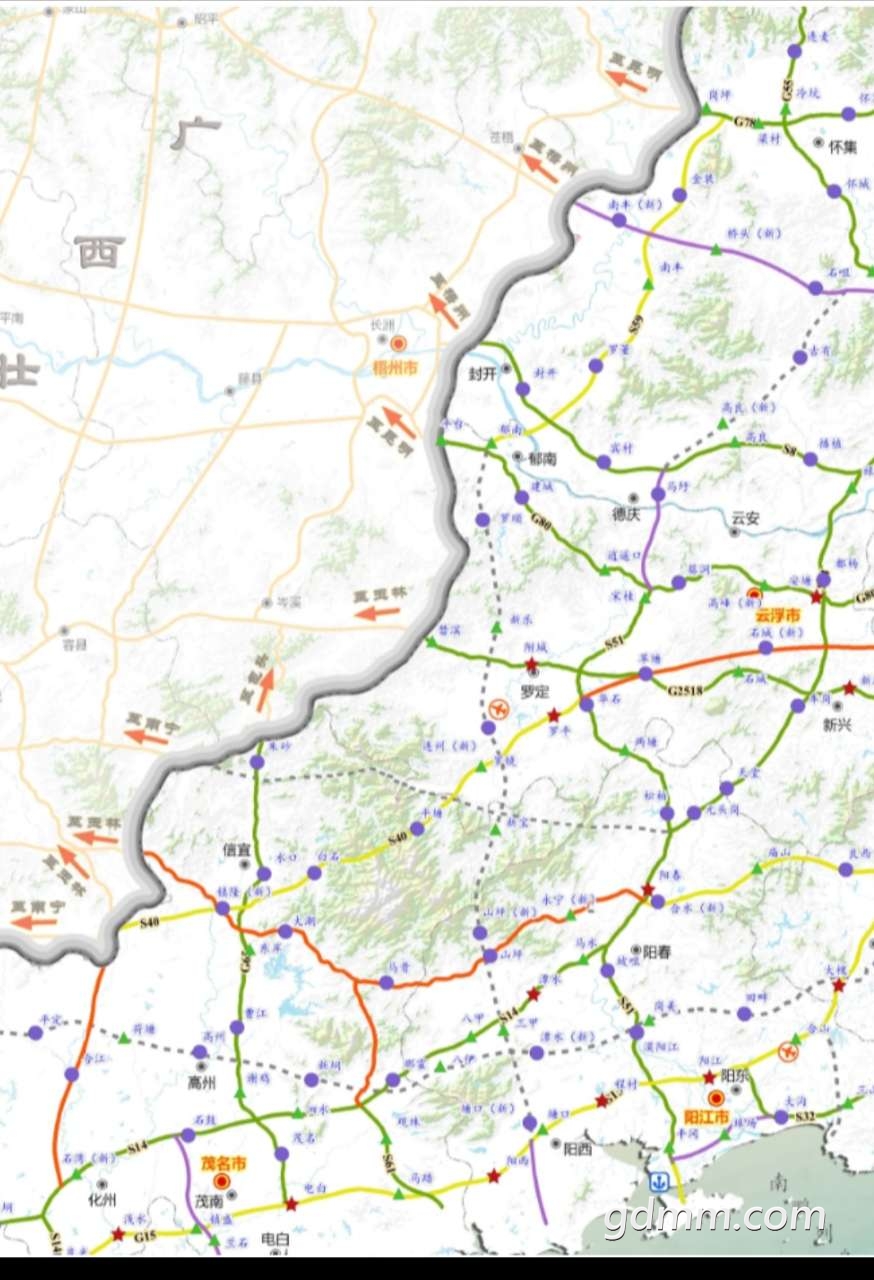 博白高速公路规划图图片