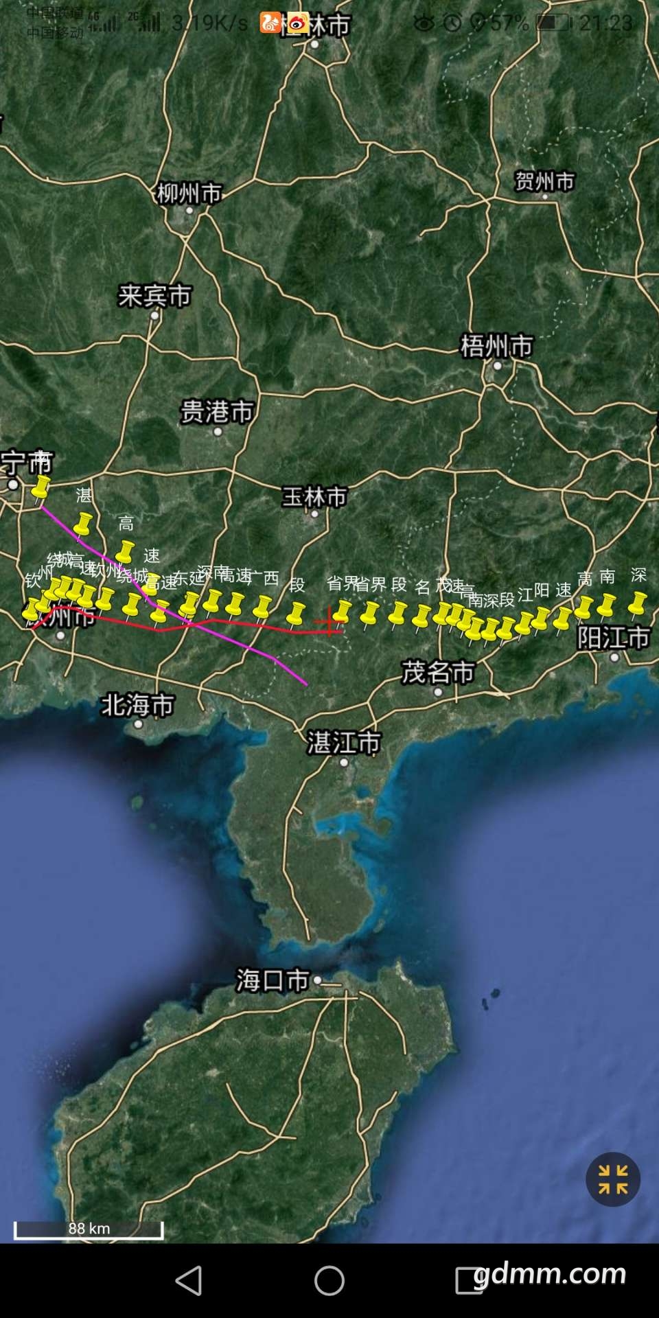 深南高速线路图阳春段图片