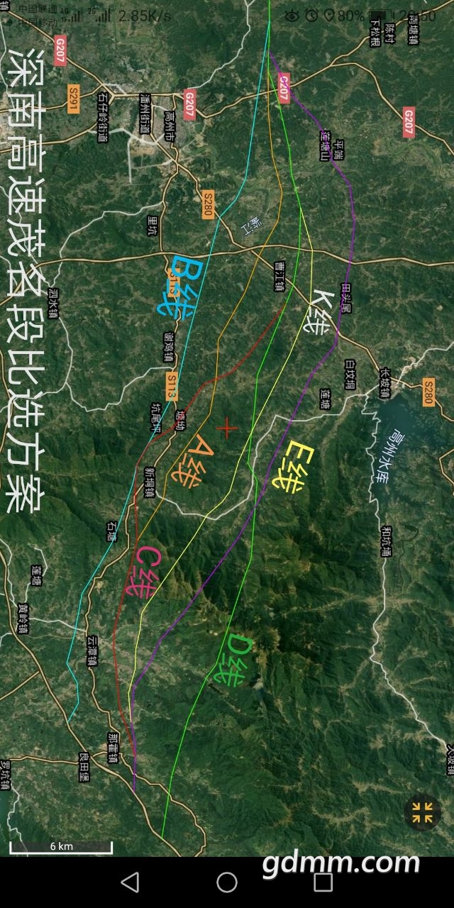 深南高速线路图阳春段图片